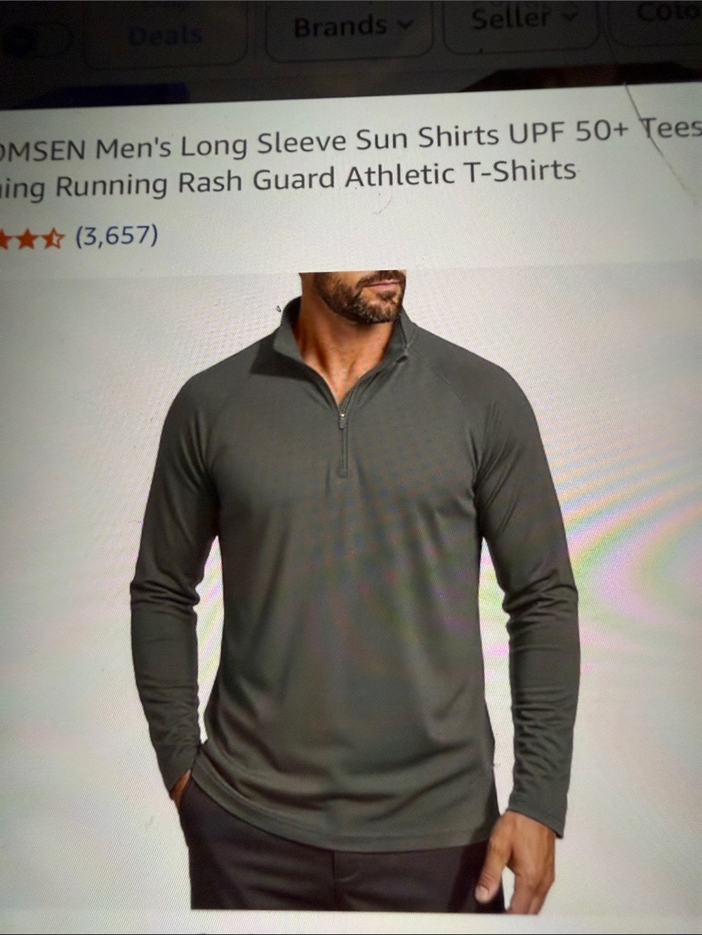 Men's MagcoMsen Long Sleeve Quarter-Zip Athletic Top — Heather Grey
